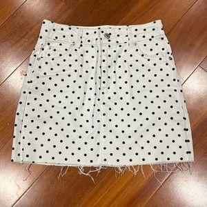 Top shop denim skirt